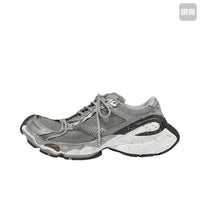 Low Top Sneakers, Gray Colorway, Lace Up Design, Casual Gift for Sneaker Fans