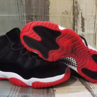 High Top Sneakers, Black Red Colorway, Lace Up Design, Casual Gift for Sneaker Fans