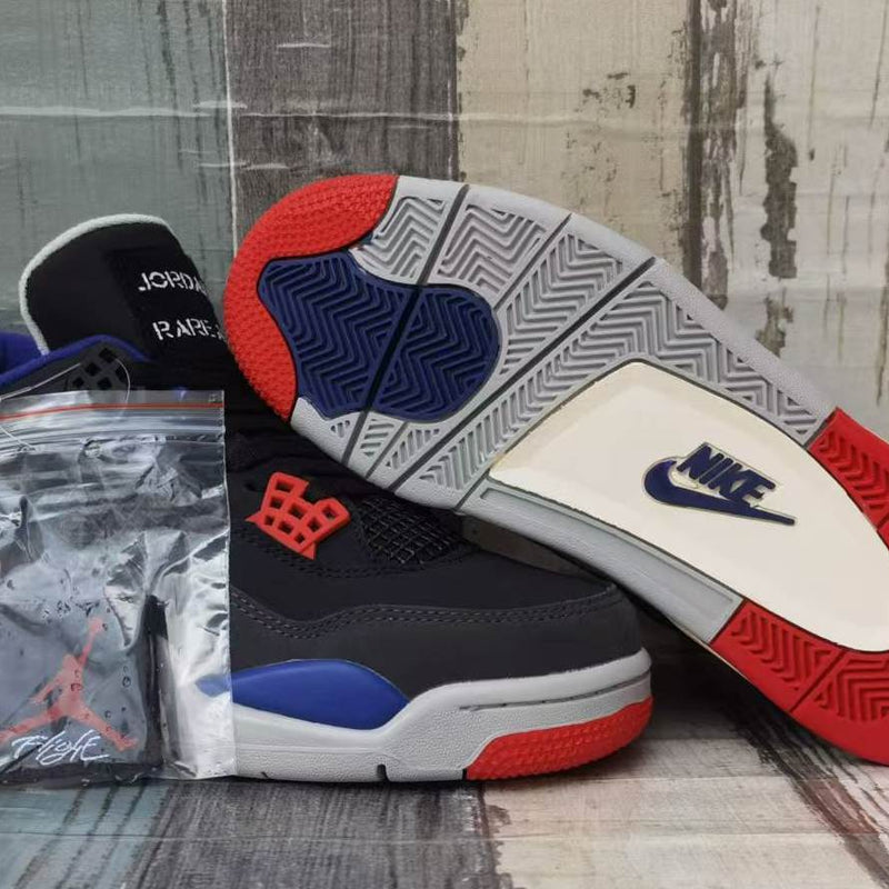 Low Top Sneakers, Blue Black Red Colorway, Lace Up Design, Casual Gift for Sneaker Fans