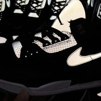 Low Top Sneakers, Black Colorway, Reflective Detail, Lace Up Design, Casual Gift for Sneaker Fans