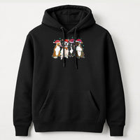 Festive Pitbull Holiday Hoodie, American Pit Bull Terrier Christmas Hoodie, Adorable Dog Lover Graphic Sweatshirt, Winter Pet Hooded Pullover
