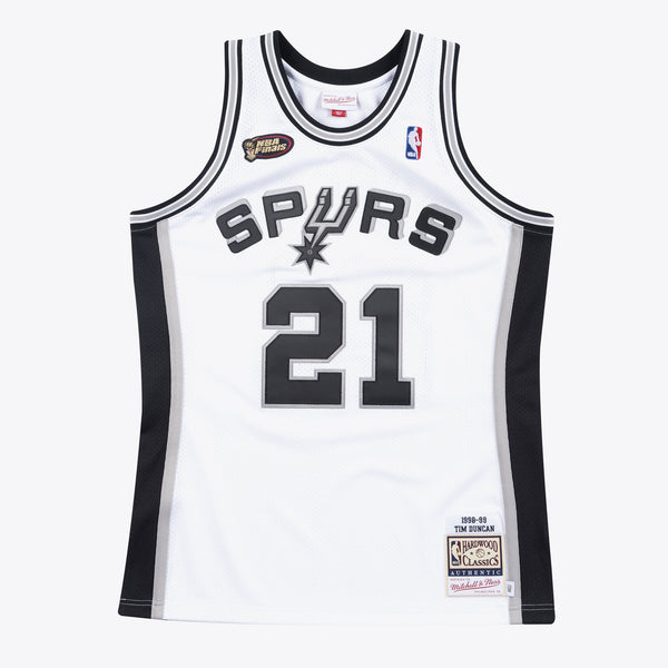 San Antonio Spurs Authentic Jersey Home Finals Tim Duncan 1998-99