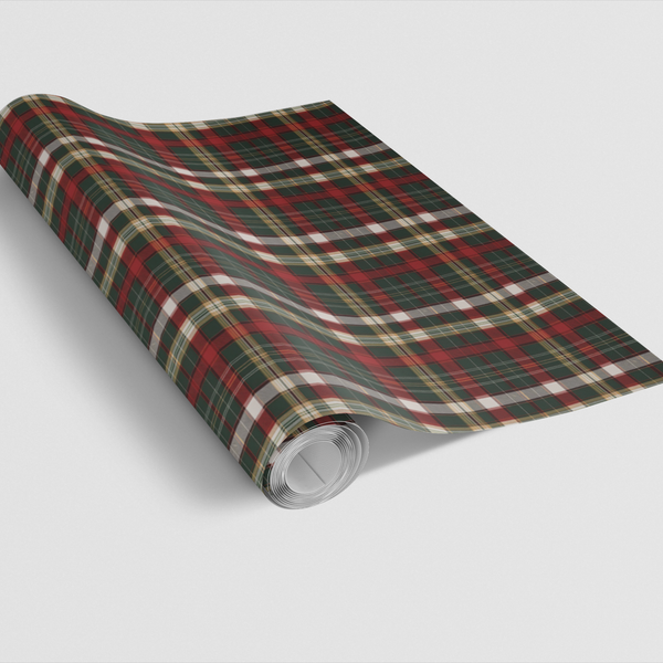 Festive Plaid Gift Wrap, Evergreen Tartan Wrapping Paper, Red Green Plaid Wrapping Paper, Rustic Christmas Gift Wrap, Holiday