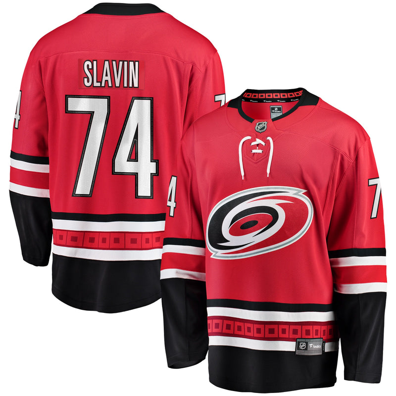 Carolina Hurricanes Jaccob Slavin Red Alternate Breakaway Player Jersey