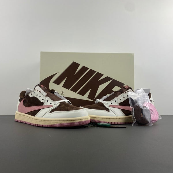 Low Top Sneakers, White Pink Colorway, Reverse Hook Design, Lace Up Design, Casual Gift for Sneaker Fans