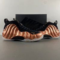 Low Top Sneakers, Black Copper Colorway, Metallic Finish, Lace Up Design, Casual Gift for Sneaker Fans