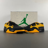 Low Top Sneakers, Black Yellow Colorway, Lace Up Design, Casual Gift for Sneaker Fans