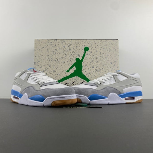 Low Top Sneakers, White Gray Colorway, Lace Up Design, Casual Gift for Sneaker Fans