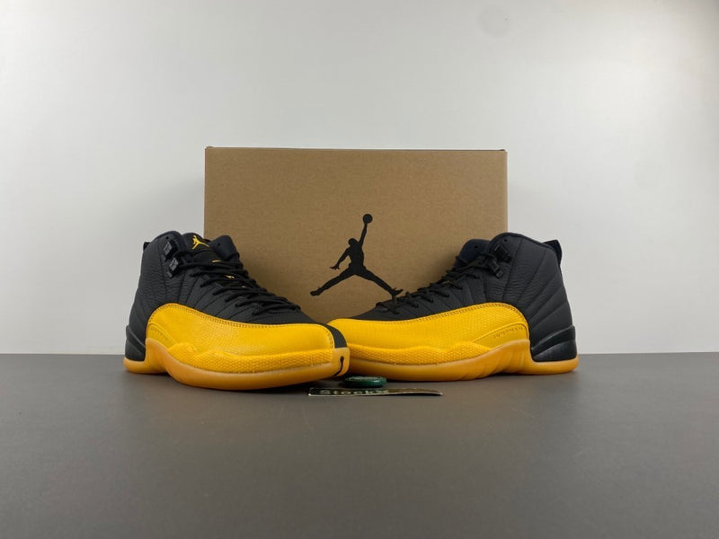 Low Top Sneakers, Black Yellow Gold Colorway, Lace Up Design, Casual Gift for Sneaker Fans