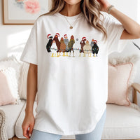 Humorous Holiday Chicken Shirt, Christmas Chicken T-Shirt, Festive Poultry Graphic Tee, Adorable Chicken Christmas Tee, Homesteader Holiday T-Shirt