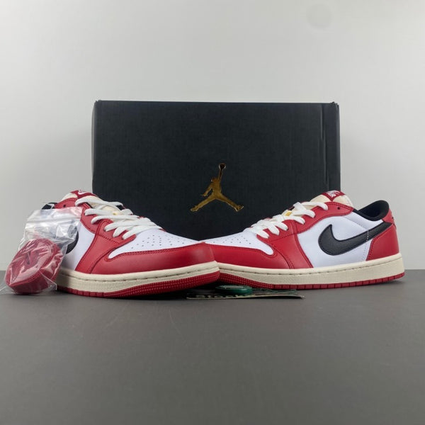 Low Top Sneakers, White Black Red Colorway, Lace Up Design, Casual Gift for Sneaker Fans