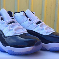 Sneakers, White Blue Colorway, Lace Up Design, Casual Gift for Sneaker Fans