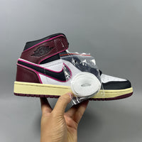 High Top Sneakers, White Black Brown Colorway, Lace Up Design, Casual Gift for Sneaker Fans