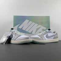 Retro Low Top Sneakers, White Gray Colorway, Lace Up Design, Casual Gift for Sneaker Fans