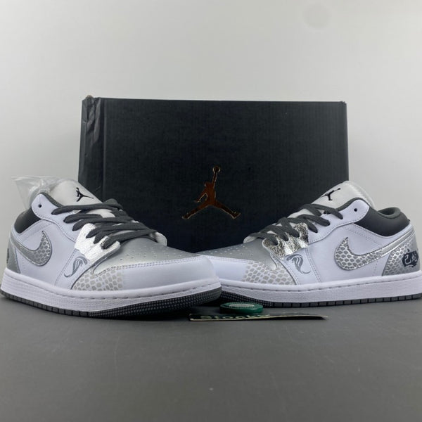 Low Top Sneakers, Silver Colorway, Lace Up Design, Casual Gift for Sneaker Fans