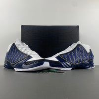 Low Top Sneakers, Blue Colorway, Lace Up Design, Casual Gift for Sneaker Fans