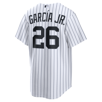 New York Yankees Luis García Jr. White Home Replica Jersey