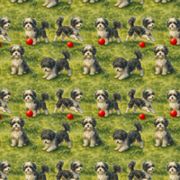 Adorable Puppy Christmas Gift Wrap, Lowchen Dog Wrapping Paper, Lowchen Pet Lover Wrapping Paper, Festive Holiday Dog Present Wrap Roll
