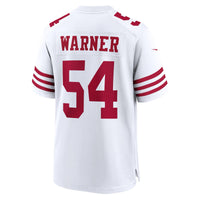 San Francisco 49ers Fred Warner White Player Game Jersey