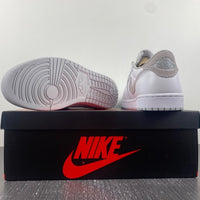 Low Top Sneakers, White Gray Colorway, Lace Up Design, Casual Gift for Sneaker Fans