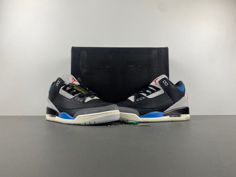 Low Top Sneakers, Blue Black Red Gray Colorway, Leather Footwear, Lace Up Design, Casual Gift for Sneaker Fans