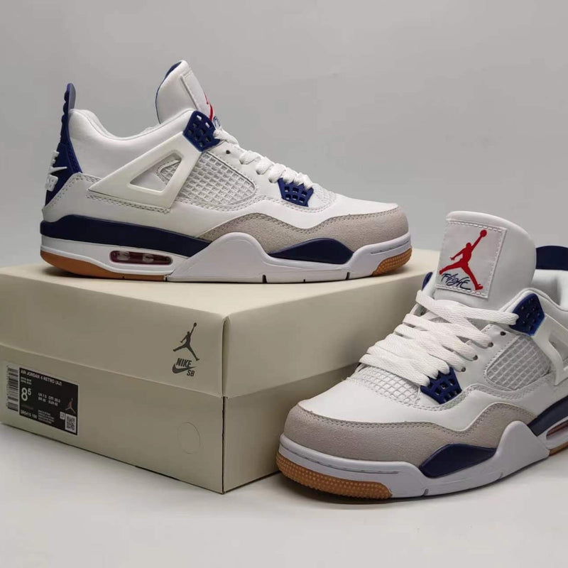 Mid Top Sneakers, Blue Colorway, Lace Up Design, Casual Gift for Sneaker Fans