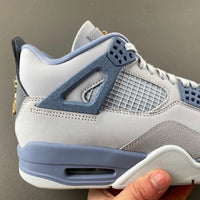 Low Top Sneakers, Gray Blue Colorway, Lace Up Design, Casual Gift for Sneaker Fans