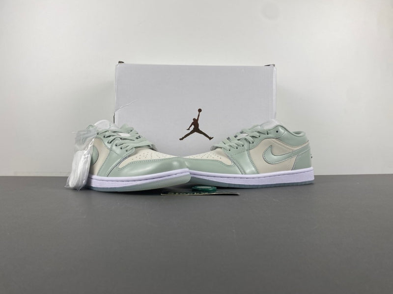 Low Top Sneakers, Green Colorway, Lace Up Design, Casual Gift for Sneaker Fans