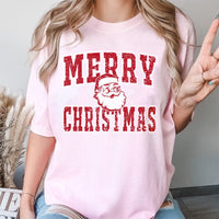 Distressed Santa Graphic Tee, Vintage Santa Christmas T-Shirt, Retro Santa Holiday Shirt, Festive Merry Christmas Shirt, Winter Holiday Present