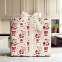 Sporty Christmas Gift Wrap, Santa Tennis Wrapping Paper, Watercolor Tennis Player Holiday Wrapping Paper, Adorable Santa Claus Gift Wrap Roll