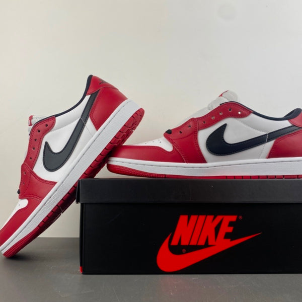 Low Top Sneakers, White Red Black Colorway, Lace Up Design, Casual Gift for Sneaker Fans
