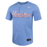 Light Blue Houston Cougars Limited Baseball Jersey