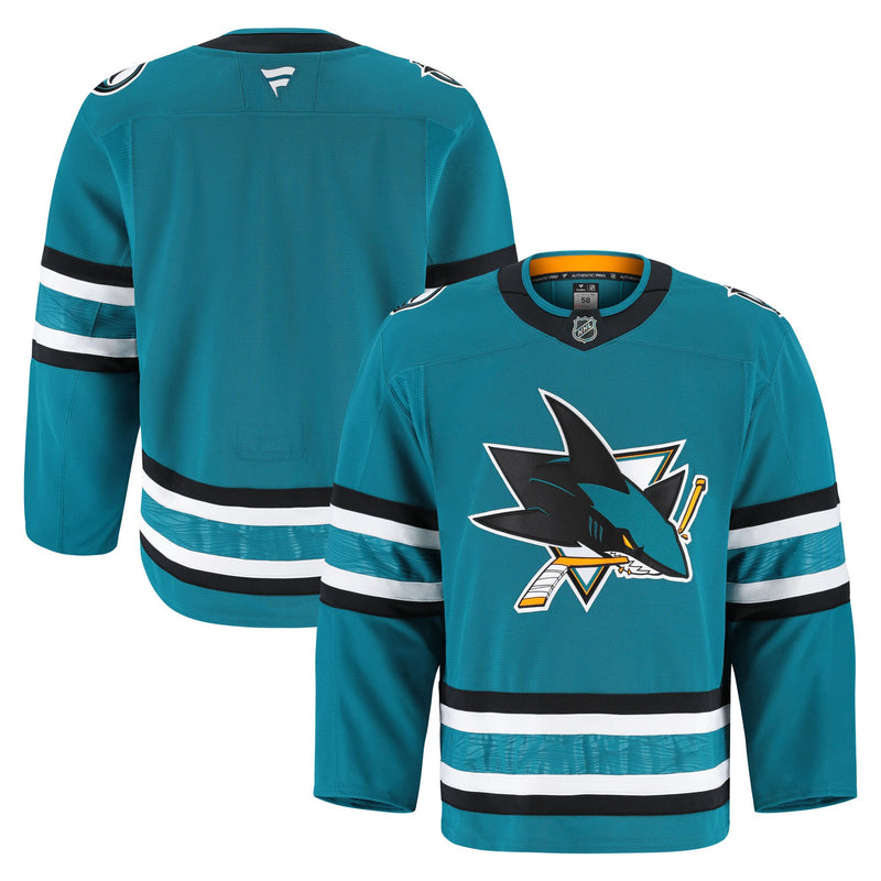 San Jose Sharks Teal Home Authentic Pro Jersey