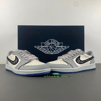 Low Top Sneakers, Gray White Colorway, Lace Up Design, Casual Gift for Sneaker Fans