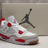 Mid Top Sneakers, Red Colorway, Lace Up Design, Casual Gift for Sneaker Fans
