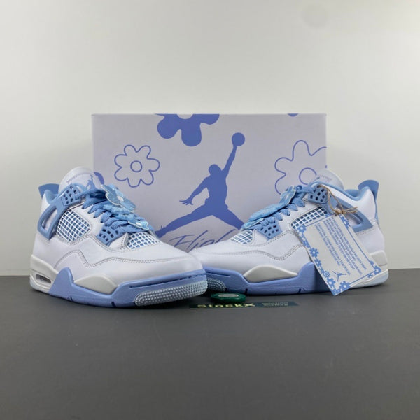 Low Top Sneakers, White Blue Colorway, Lace Up Design, Casual Gift for Sneaker Fans