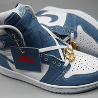 Sneakers, Blue White Colorway, Lace Up Design, Casual Gift for Sneaker Fans