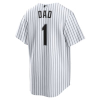 Chicago White Sox White #1 Dad Home Replica Jersey