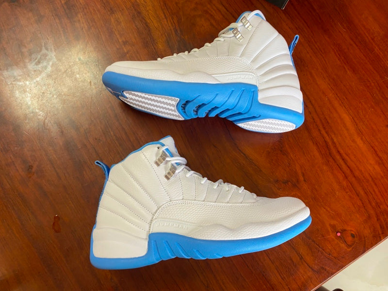 High Top Sneakers, White Blue Colorway, Lace Up Design, Casual Gift for Sneaker Fans