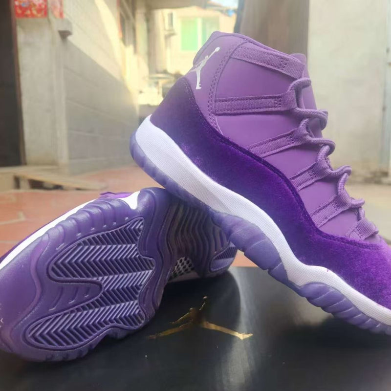 High Top Sneakers, Purple Colorway, Lace Up Design, Casual Gift for Sneaker Fans