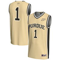 Male #1 Gold Purdue Boilermakers Lightweight Basketball Jersey