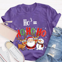 Humorous Ho Ho Ho Math Pun Shirt, Ho Cubed Math Teacher Christmas T-Shirt, Holiday Math Teacher Tee, Christmas Math Equation Shirt, Math Present