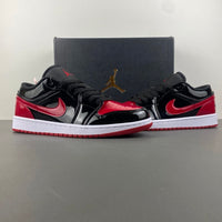 Low Top Sneakers, Black Red Colorway, Lace Up Design, Casual Gift for Sneaker Fans