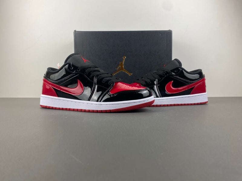 Low Top Sneakers, Black Red Colorway, Lace Up Design, Casual Gift for Sneaker Fans