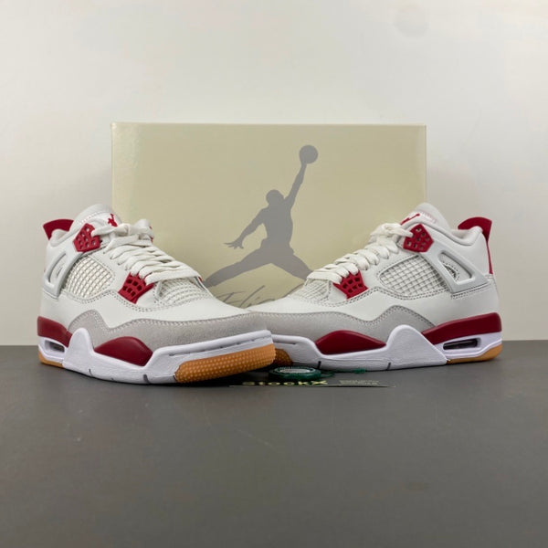 Low Top Sneakers, White Red Gray Colorway, Suede Footwear, Lace Up Design, Casual Gift for Sneaker Fans