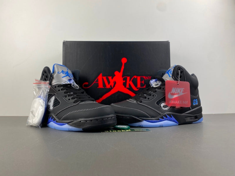 Low Top Sneakers, Blue Black Colorway, Leather Footwear, Lace Up Design, Casual Gift for Sneaker Fans