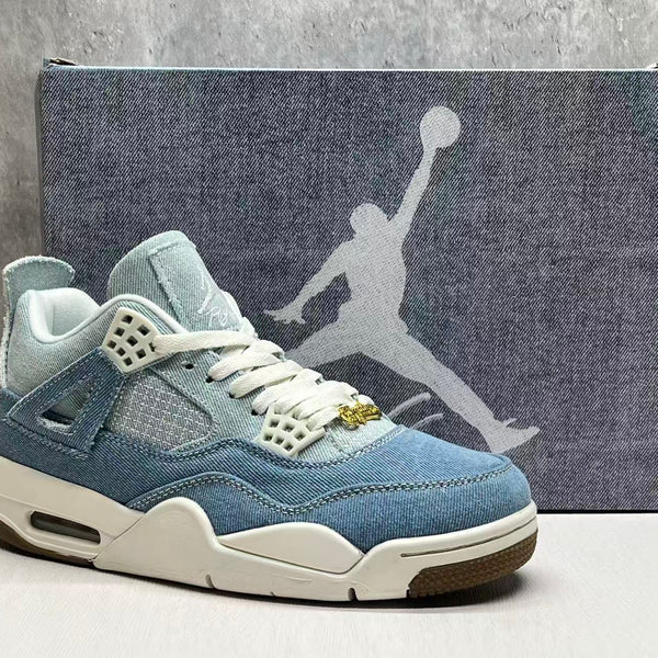 Mid Top Sneakers, Blue Colorway, Lace Up Design, Casual Gift for Sneaker Fans