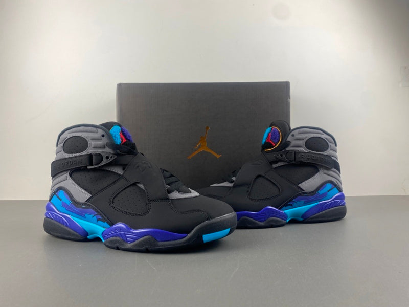 High Top Sneakers, Blue Black Purple Gray Colorway, Strap Design, Casual Gift for Sneaker Fans