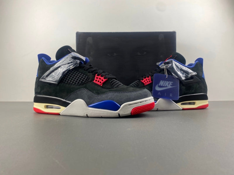 Low Top Sneakers, Blue Black Red Colorway, Lace Up Design, Casual Gift for Sneaker Fans