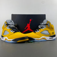 Low Top Sneakers, Yellow Colorway, Lace Up Design, Casual Gift for Sneaker Fans